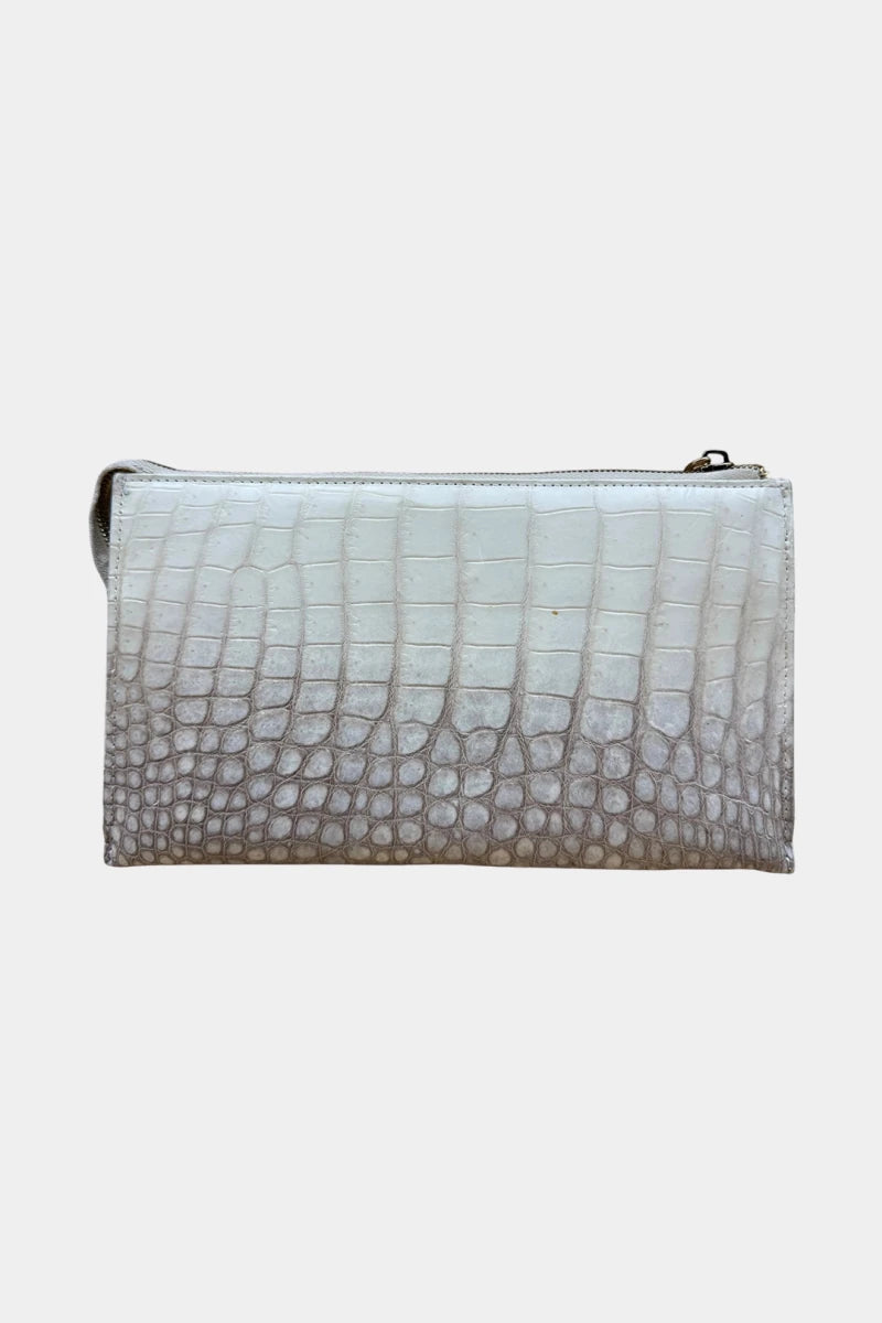 L'écrin - Pochette en Cuir de Crocodile Himalaya - Galbert Paris